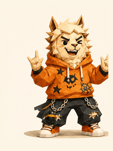 Chaos Gremlin alpaca mascot