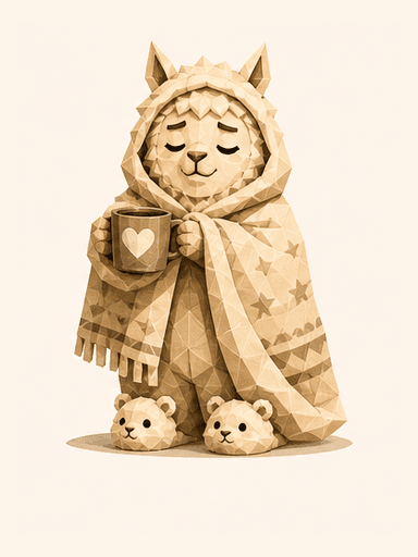 Comfort Cryptid alpaca mascot