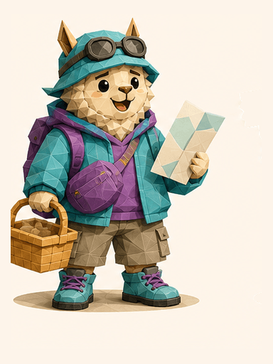 Errand Goblin alpaca mascot