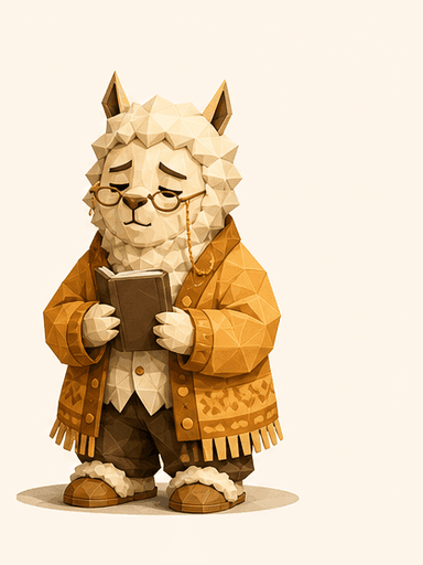 Lore Goblin alpaca mascot
