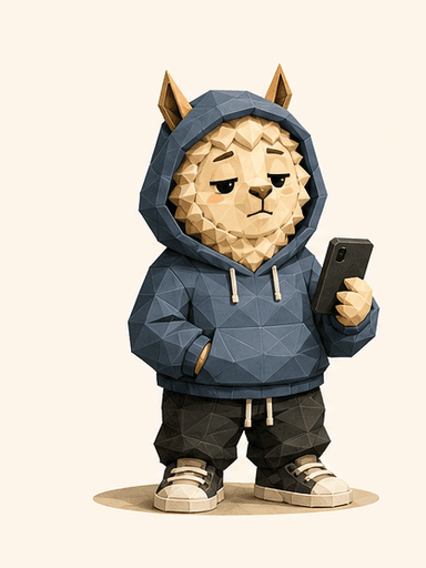 Mentally Replied Phantom alpaca mascot