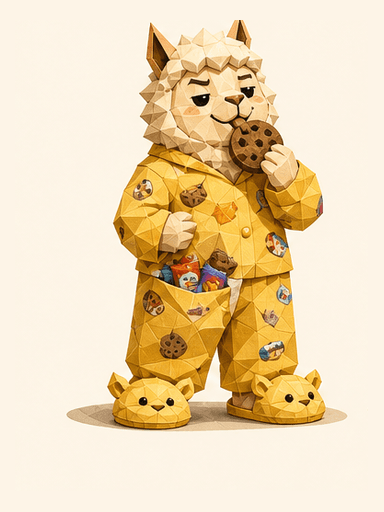 Snack Gremlin alpaca mascot